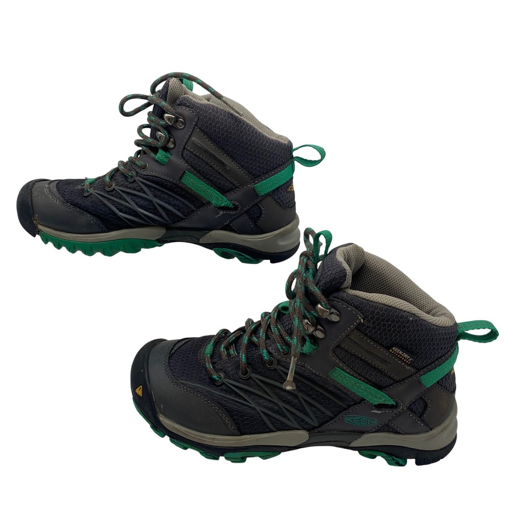 Keen Marshall Mid WP Hiking Boots Womens 6 Gray Green Waterproof 1011527